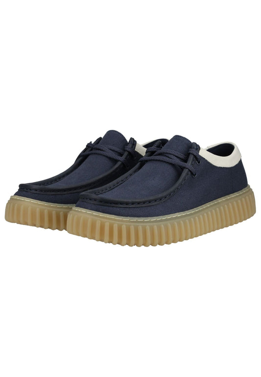 Clarks Sneaker Textil Blau