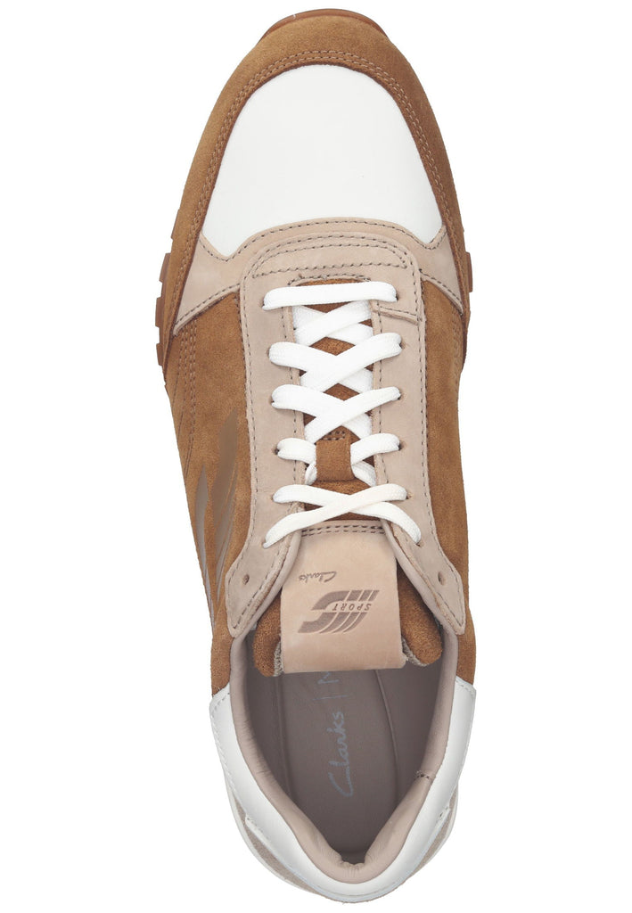 Clarks Sneaker Veloursleder Tan