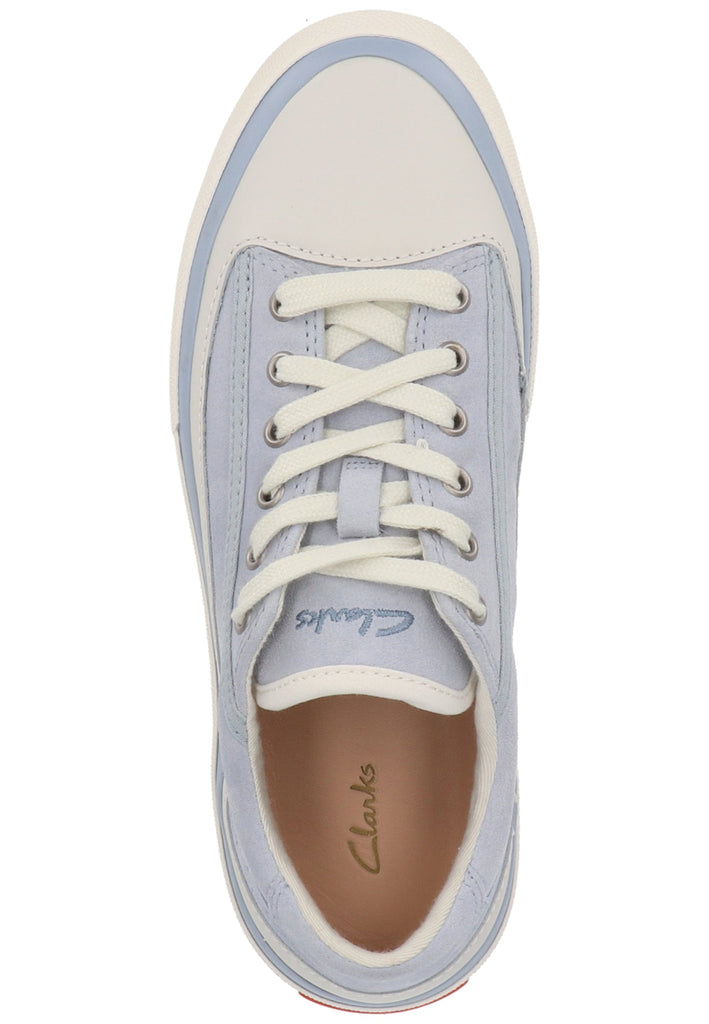 Clarks Sneaker Veloursleder/Textil Hellblau