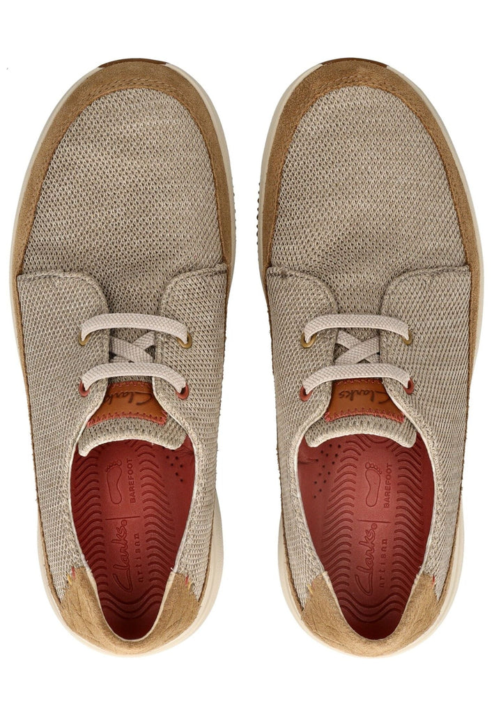 Clarks Sneaker Veloursleder/Textil Sand