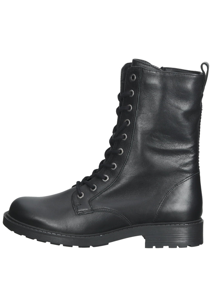 Clarks Stiefel Leder Schwarz