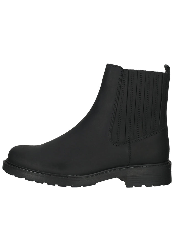 Clarks Stiefel Leder Schwarz