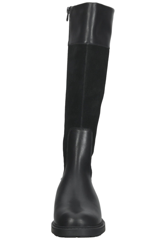 Clarks Stiefel Leder Schwarz Warmfutter