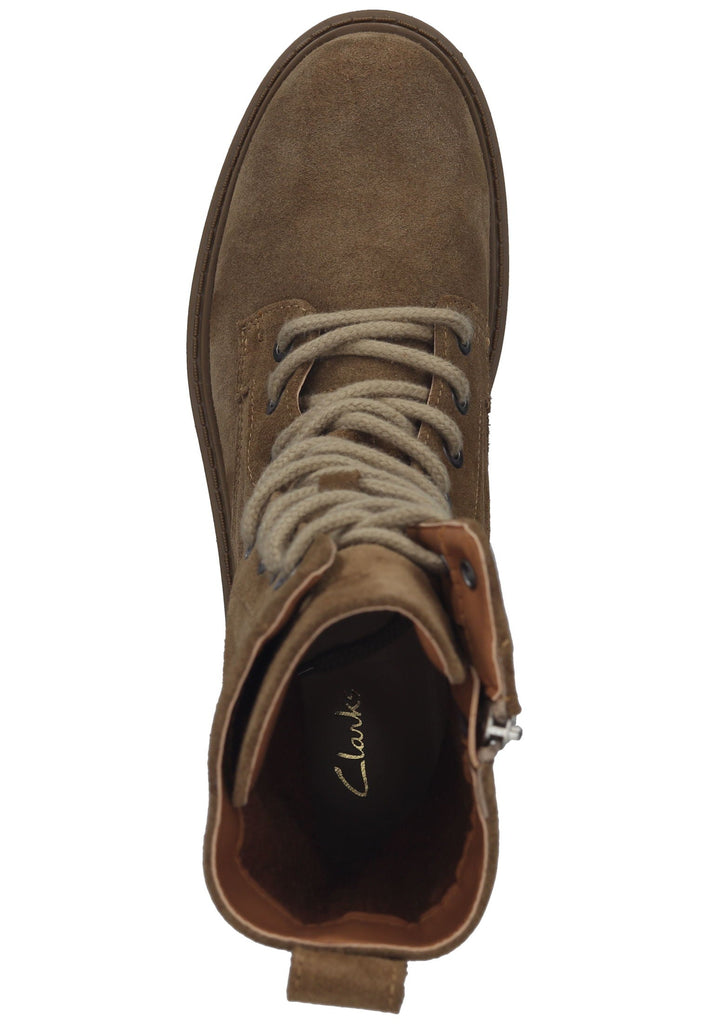 Clarks Stiefel Veloursleder Sand