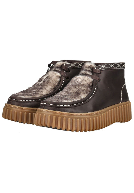 Clarks Stiefelette Leder Dunkelbraun