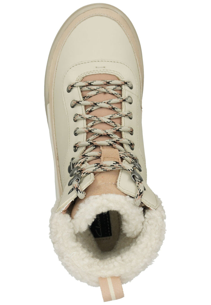 Clarks Stiefelette Leder Ivory Warmfutter