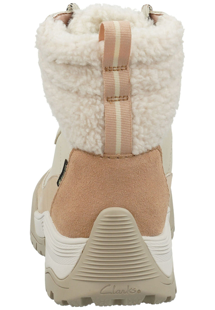 Clarks Stiefelette Leder Ivory Warmfutter