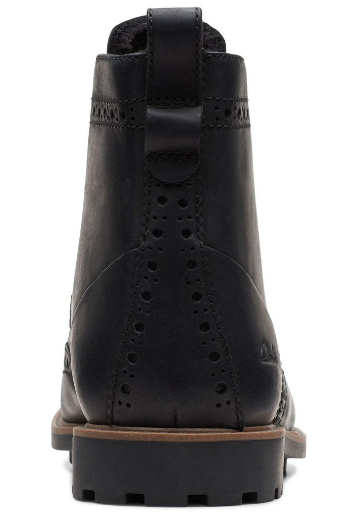 Clarks Stiefelette Leder Schwarz