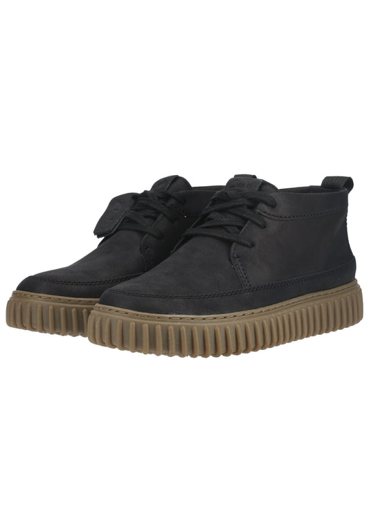 Clarks Stiefelette Leder Schwarz Kombi