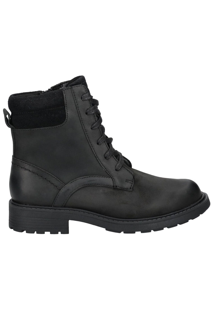 Clarks Stiefelette Leder Schwarz Warmfutter