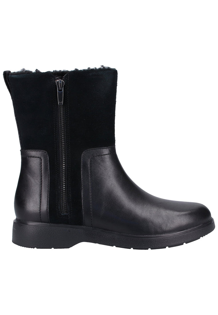 Clarks Stiefelette Leder Schwarz Warmfutter