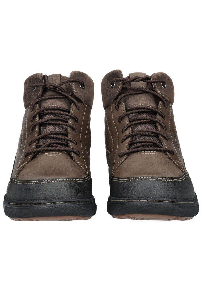 Clarks Stiefelette Leder/Synthetik Braun/Schwarz Warmfutter