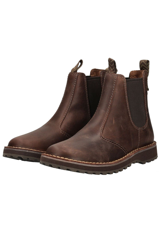 Clarks Stiefelette Leder/Textil Dunkelbraun