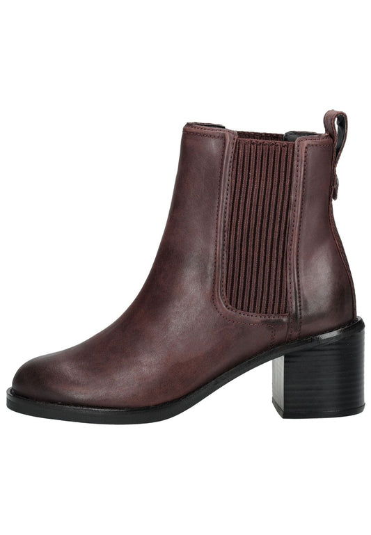 Clarks Stiefelette Leder/Textil Merlot
