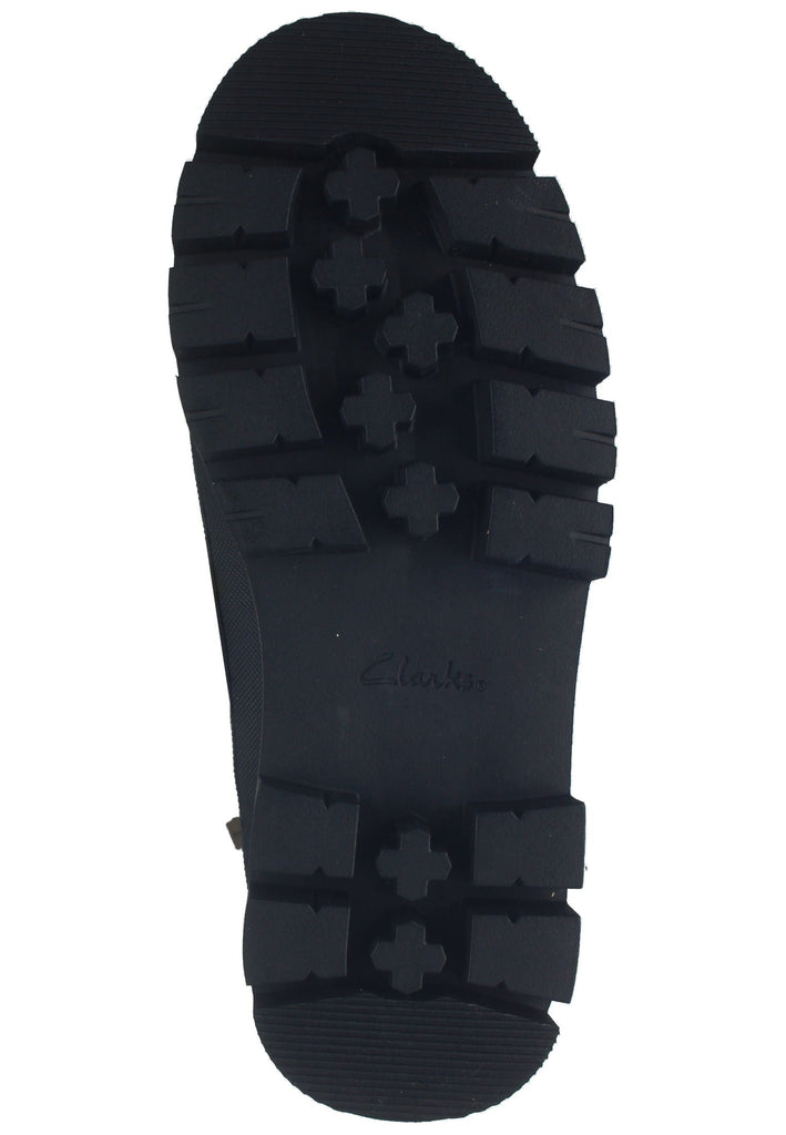 Clarks Stiefelette Leder/Textil Olive