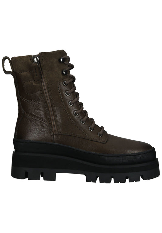 Clarks Stiefelette Leder/Textil Olive