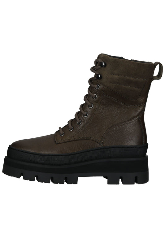 Clarks Stiefelette Leder/Textil Olive