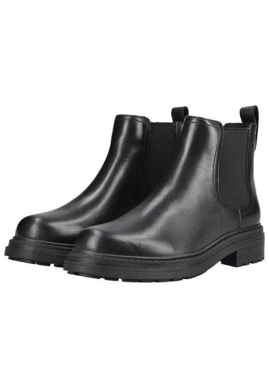 Clarks Stiefelette Leder/Textil Schwarz