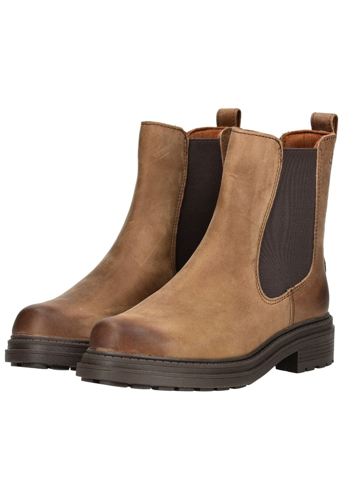 Clarks Stiefelette Leder/Textil Walnut