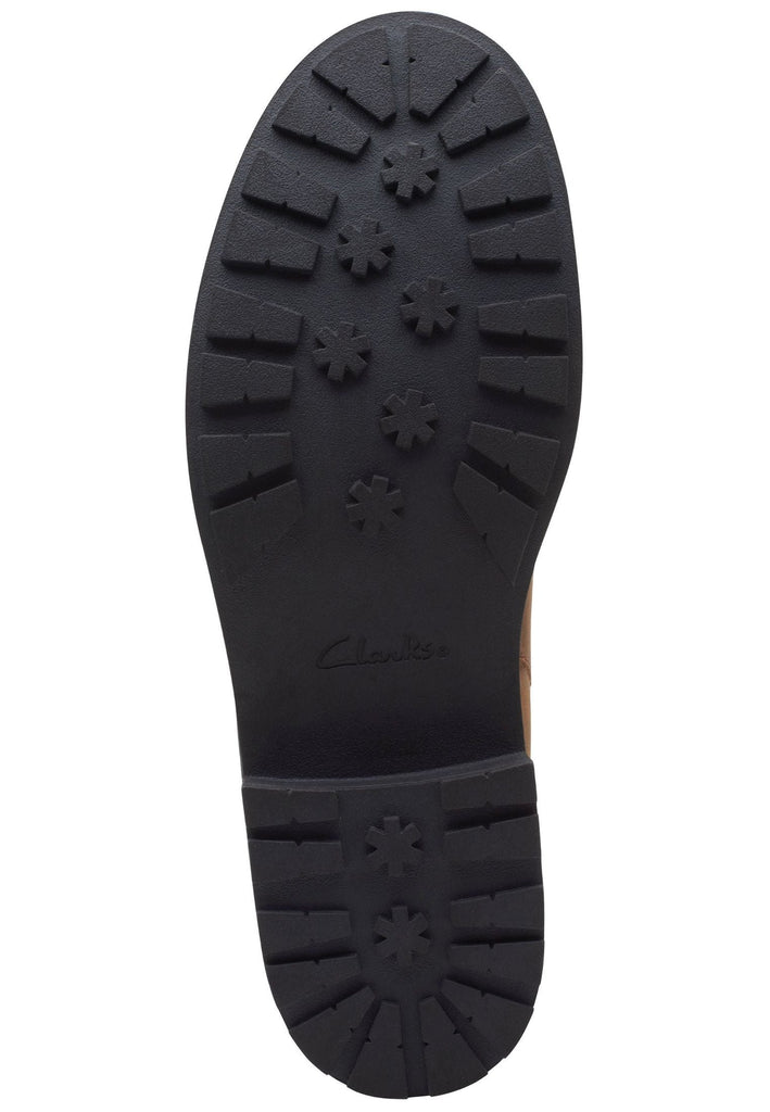 Clarks Stiefelette Nubukleder Braun Warmfutter