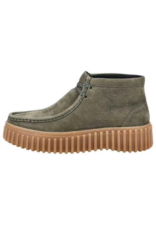 Clarks Stiefelette Nubukleder Dunkelgrün
