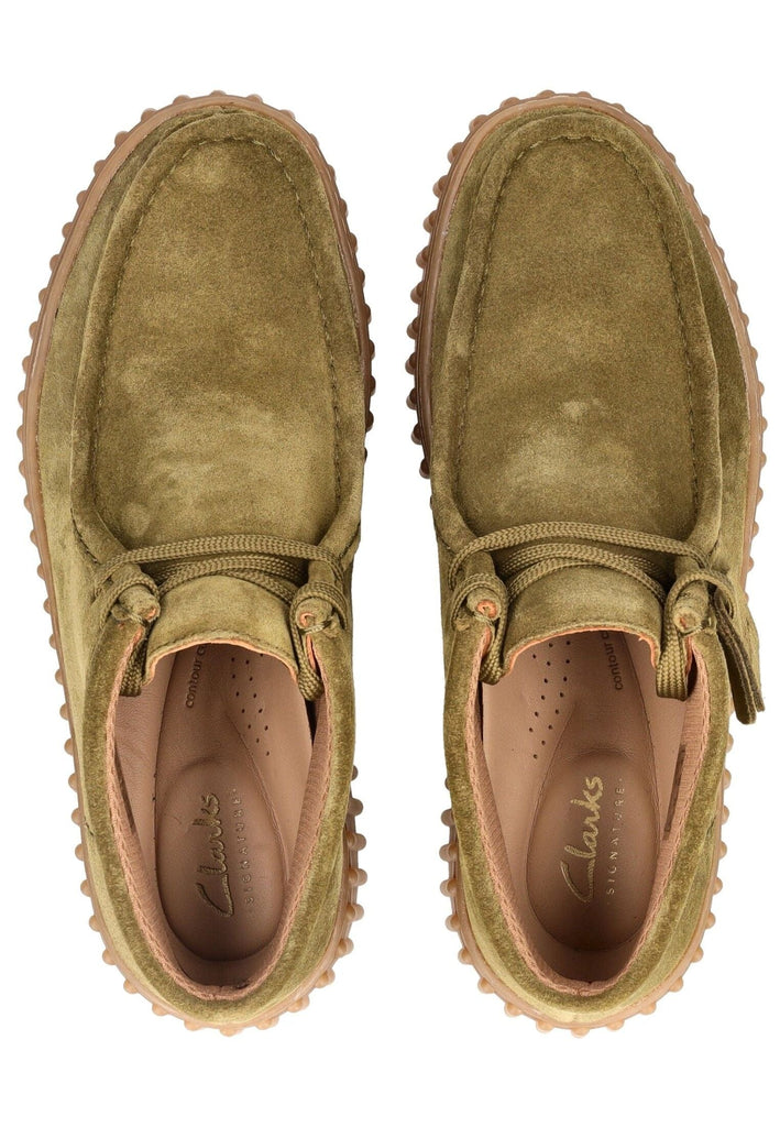 Clarks Stiefelette Veloursleder Olive
