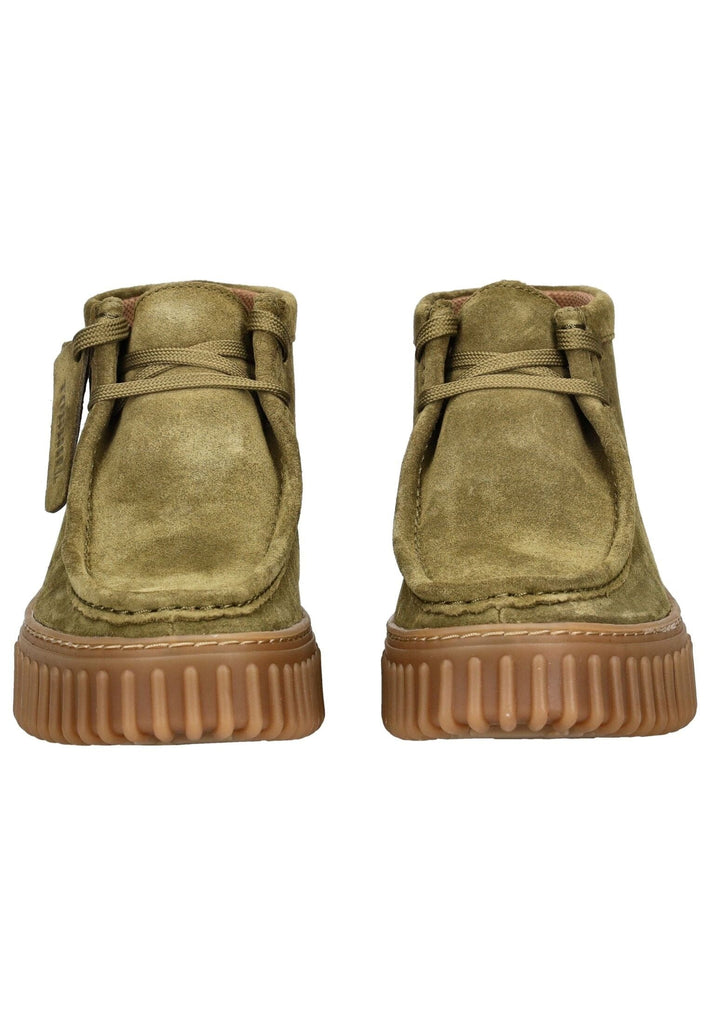 Clarks Stiefelette Veloursleder Olive