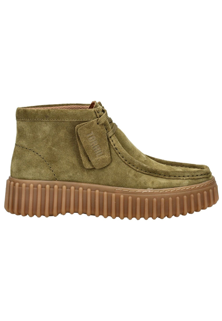 Clarks Stiefelette Veloursleder Olive