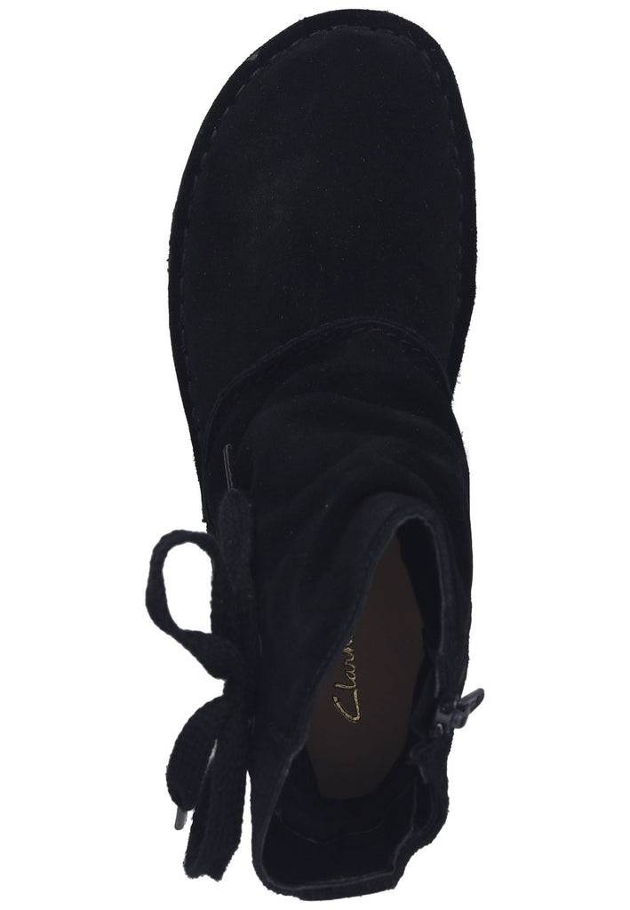 Clarks Stiefelette Veloursleder Schwarz