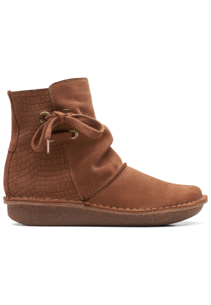 Clarks Stiefelette Veloursleder Tan