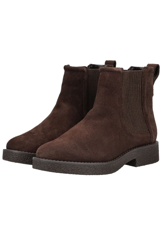 Clarks Stiefelette Veloursleder/Textil Dunkelbraun