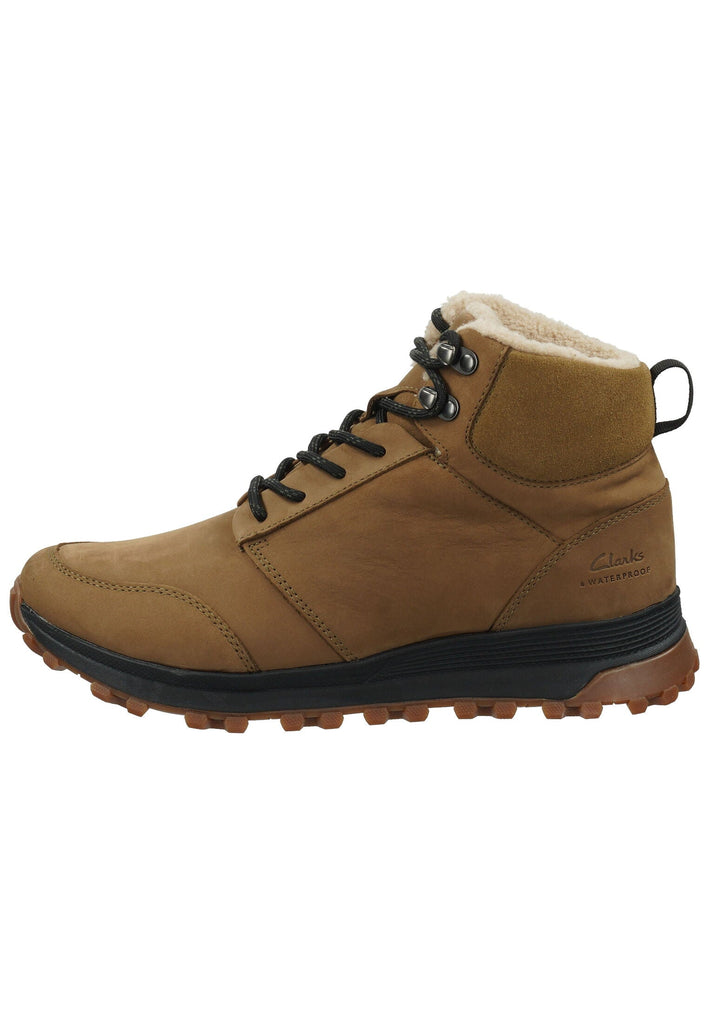 Stiefeletten Clarks Stiefelette Leder Braun Warmfutter