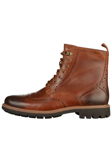 Stiefeletten Clarks Stiefelette Leder Dunkelbraun
