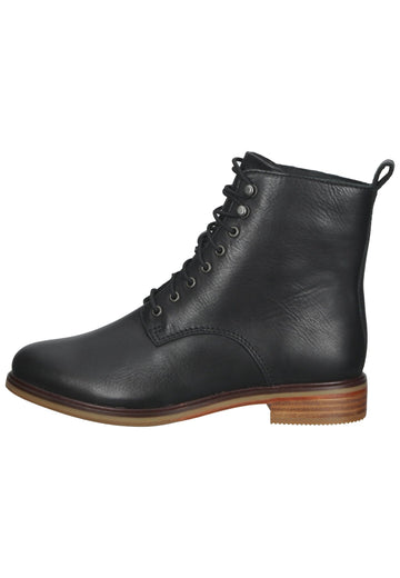 Stiefeletten Clarks Stiefelette Leder Schwarz
