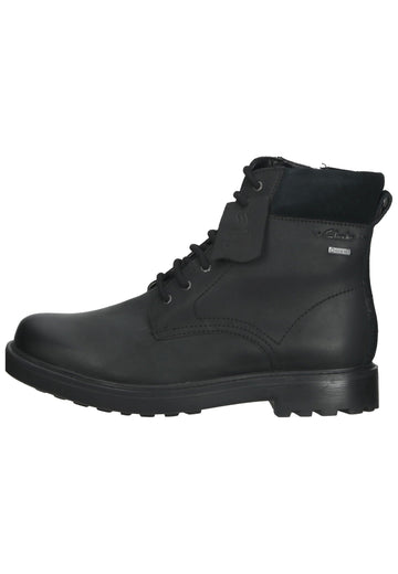 Stiefeletten Clarks Stiefelette Leder Schwarz