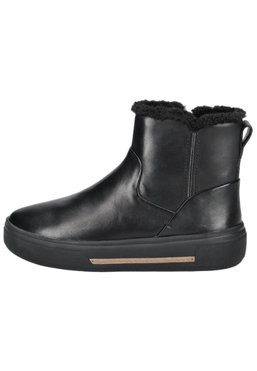 Stiefeletten Clarks Stiefelette Leder Schwarz Warmfutter