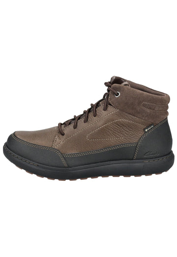 Stiefeletten Clarks Stiefelette Leder/Synthetik Braun/Schwarz Warmfutter