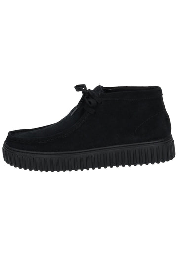 Stiefeletten Clarks Stiefelette Veloursleder Schwarz