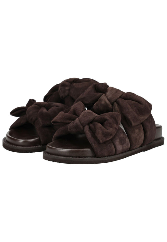 CopenhagenShoes Sandalen Veloursleder Dunkelbraun