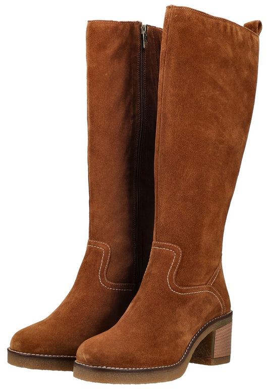CopenhagenShoes Stiefel Veloursleder Cognac