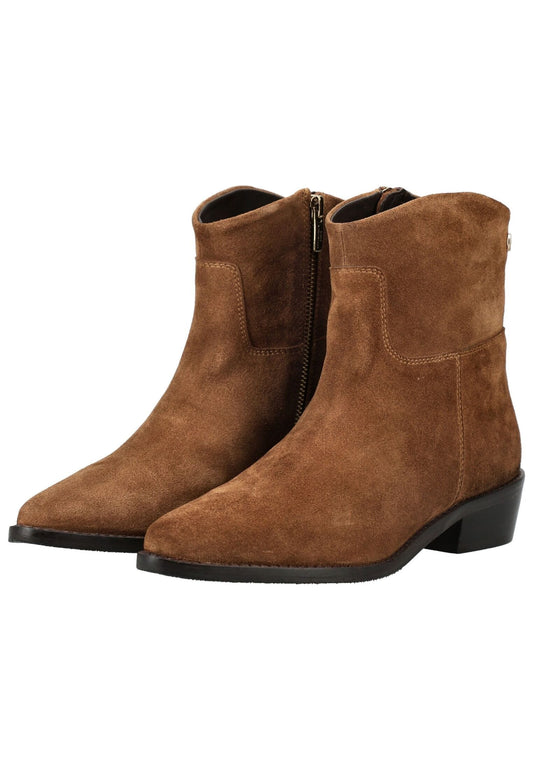CopenhagenShoes Stiefelette Veloursleder Cognac