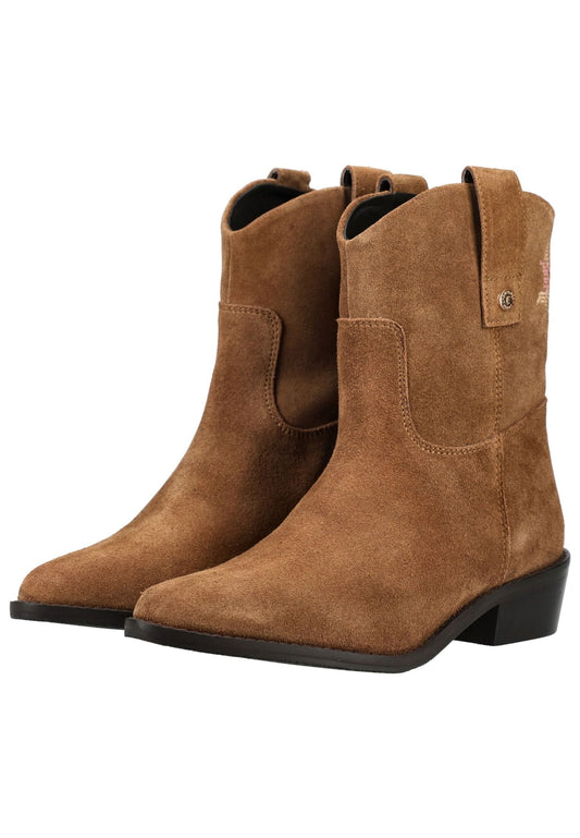 CopenhagenShoes Stiefelette Veloursleder Cognac