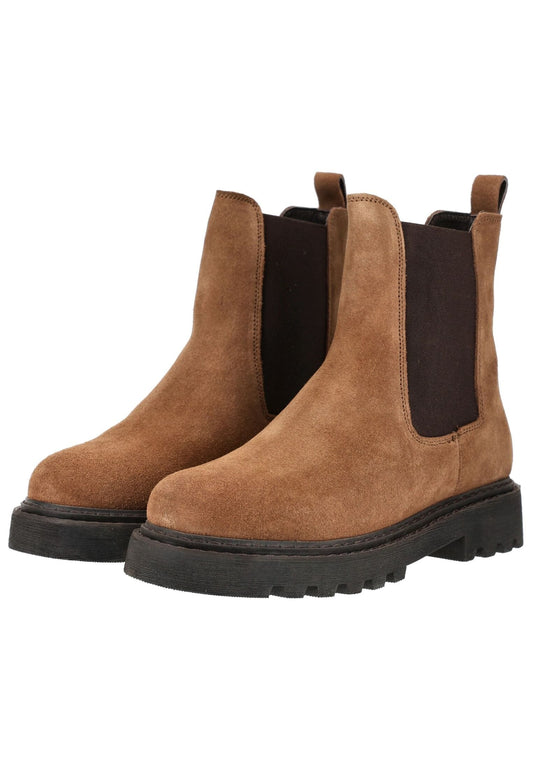 CopenhagenShoes Stiefelette Veloursleder/Textil Braun