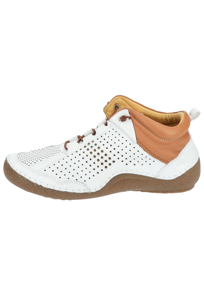 Halbschuhe Cosmos Comfort Halbschuhe Leder Weiß/Braun