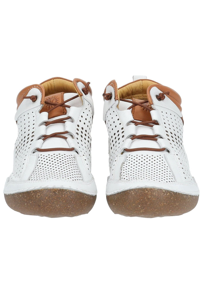 Cosmos Comfort Halbschuhe Leder Weiß/Braun