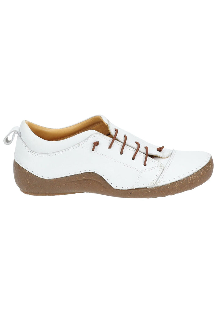 Cosmos Comfort Halbschuhe Leder Weiß/Braun