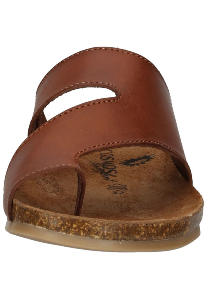 Cosmos Comfort Pantoletten Leder Kastanie