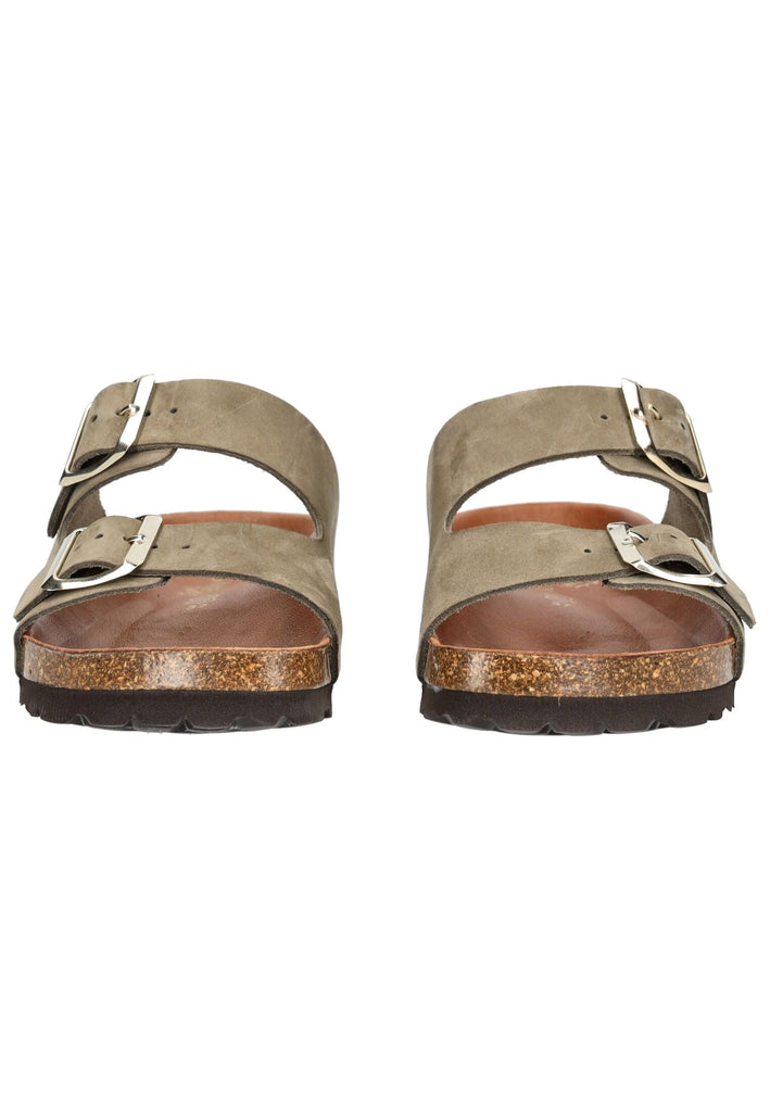 Cosmos Comfort Pantoletten Leder Khaki