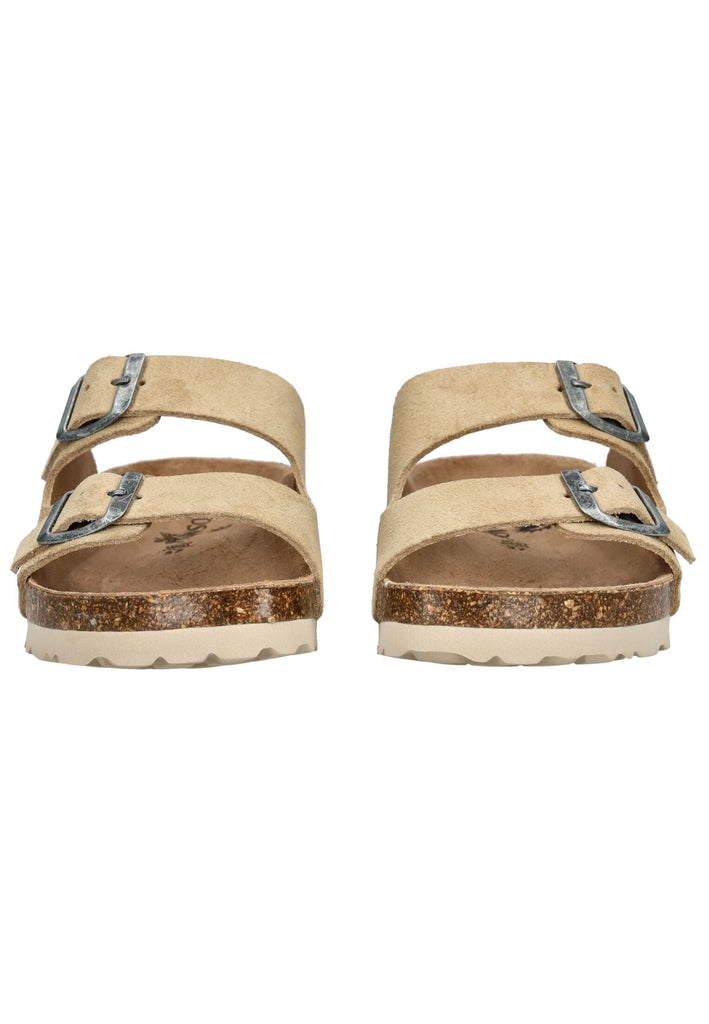 Cosmos Comfort Pantoletten Leder Taupe