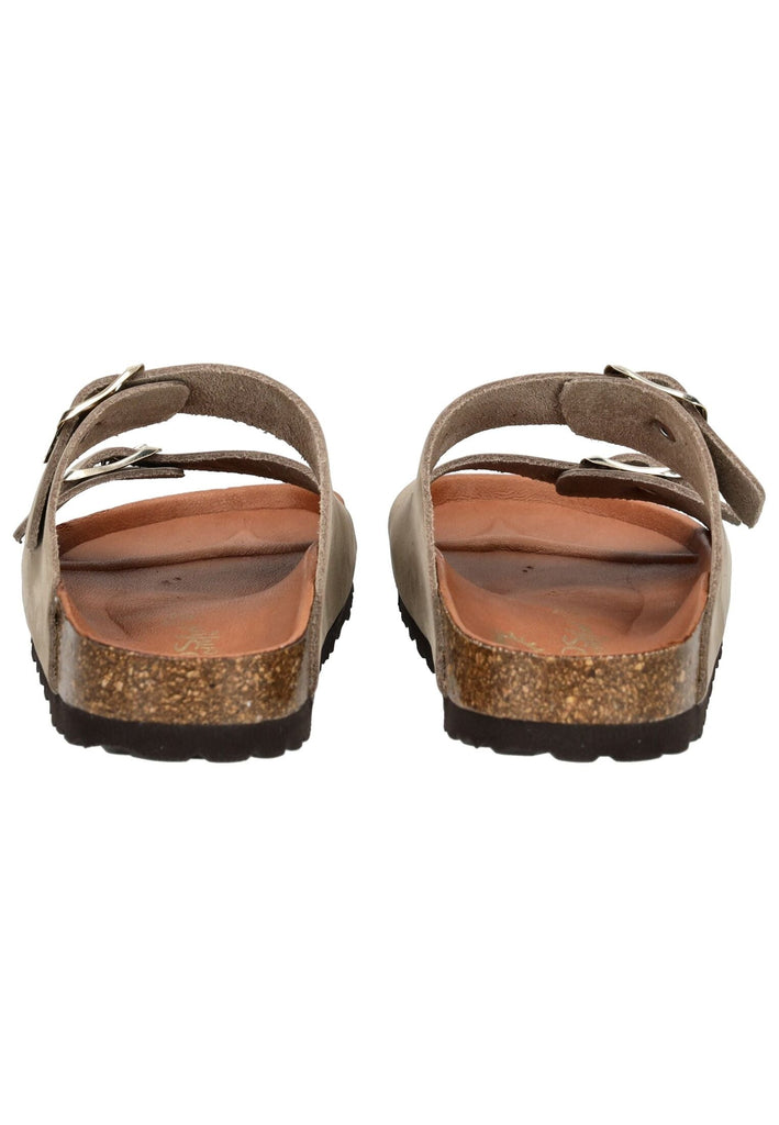 Cosmos Comfort Pantoletten Leder Taupe